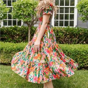 Ivy City Co Colorful Floral Midi Dress